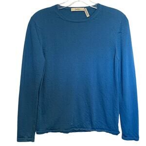 Nieman Marcus Cashmere Collection Sweater Womens Large Electric Blue Crewneck